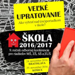 TS RAABE pozýva na 9. ročník odbornej konferencie ŠKOLA 2016/2017