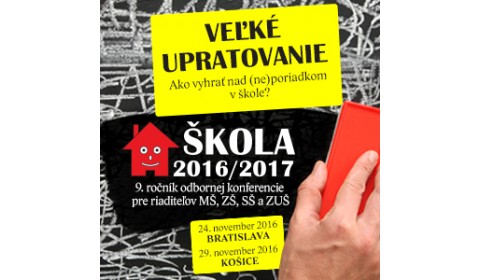 TS Riaditelia škôl dnes na Slovensku upratujú vo veľkom