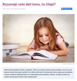 sdetmi.com – 3.4.2020: Rozumejú vaše deti tomu, čo čítajú?