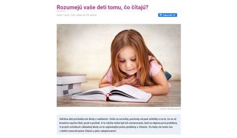sdetmi.com – 3.4.2020: Rozumejú vaše deti tomu, čo čítajú?