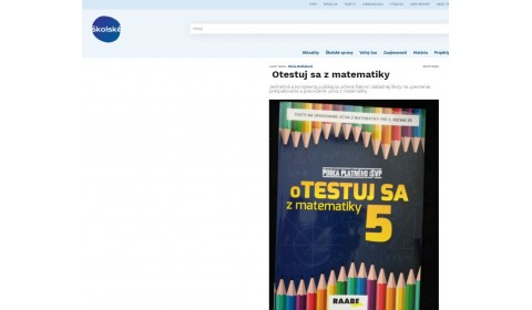 skolske.sk – 6.7.2020: Otestuj sa z matematiky