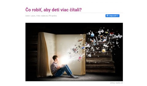 sdetmi.com – 30.9.2020:   Čo robiť, aby deti viac čítali?