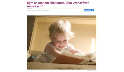 sdetmi.com – 9.10.2020: Kým sa stanem škôlkarom: Ako vychovávať maličkých?