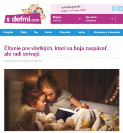 sdetmi.com – 16.11.2020: Čítanie pre všetkých, ktorí sa boja zaspávať, ale radi snívajú