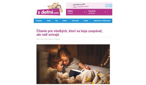 sdetmi.com – 16.11.2020: Čítanie pre všetkých, ktorí sa boja zaspávať, ale radi snívajú