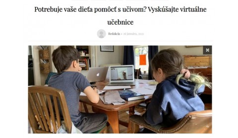 akcnezeny.sk – 26.1.2021: Potrebuje vaše dieťa pomôcť s učivom? Vyskúšajte virtuálne učebnice