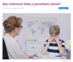 sdetmi.com – 12.3.2021: Ako motivovať žiaka s poruchami učenia?