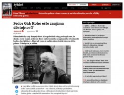 tyzden.sk – 16.6.2020: Fedor Gál: Koho ešte zaujíma dôstojnosť?