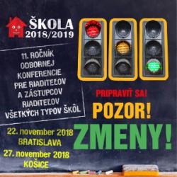 ŠKOLA 2018/2019 – Poďte na riaditeľskú konferenciu!