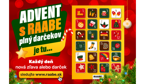 Otvárajte v decembri RAABE Adventný kalendár