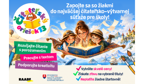 Štartujeme 13. ročník súťaže Čitateľský oriešok