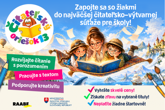 Štartujeme 13. ročník súťaže Čitateľský oriešok