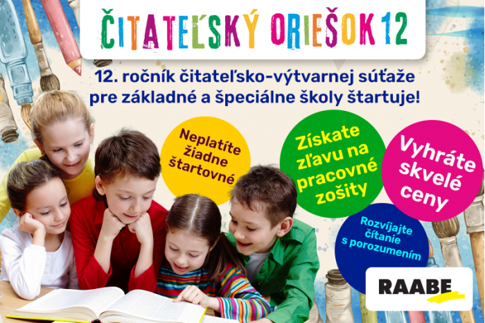 Odštartovali sme dvanásty ročník súťaže pre školy Čitateľský oriešok