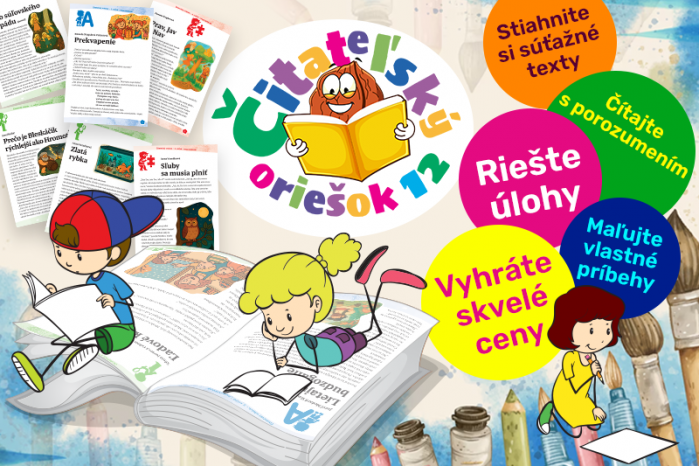 Zapojili ste sa do súťaže ČITATEĽSKÝ ORIEŠOK 12? Stiahnite si texty!