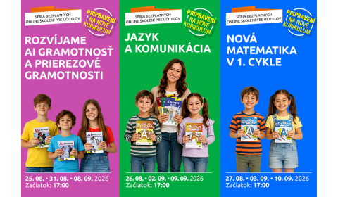 Pripravení na nové kurikulum: Bezplatná séria online školení vám uľahčí prechod na nový ŠVP