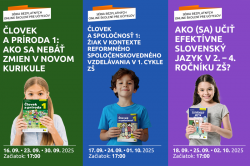 Septembrové online školenia pre učiteľov s novým kurikulom
