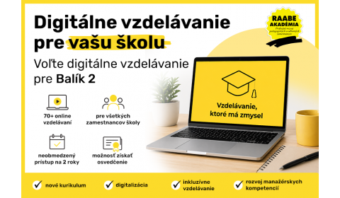 RAABE AKADÉMIA otvára školám dvere k neobmedzenému digitálnemu vzdelávaniu