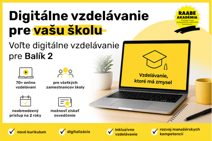 RAABE AKADÉMIA otvára školám dvere k neobmedzenému digitálnemu vzdelávaniu