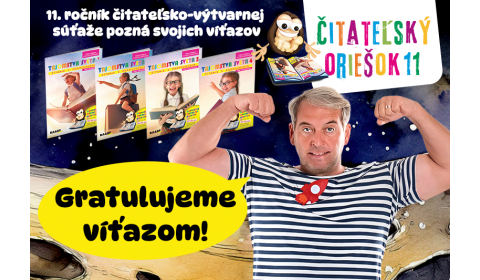 Mená výhercov súťaže Čitateľský oriešok 11 sú známe