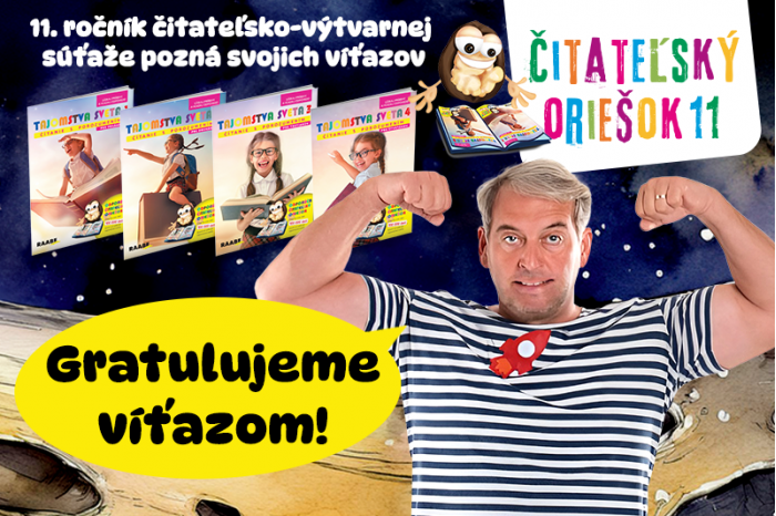 Mená výhercov súťaže Čitateľský oriešok 11 sú známe