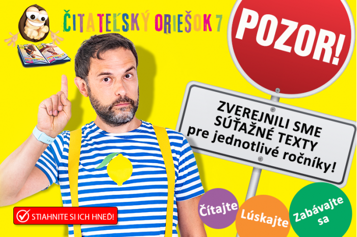 Do súťaže Čitateľský oriešok 7 sa prihlásilo vyše 25 000 žiakov z 587 škôl!