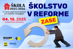 Bratislava sa chystá na riaditeľskú konferenciu ŠKOLA 2025/2026