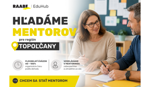 Hľadá sa mentor pre okres Topoľčany