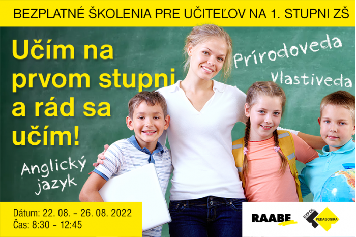 Učíte na prvom stupni? Poďte na bezplatné školenia!