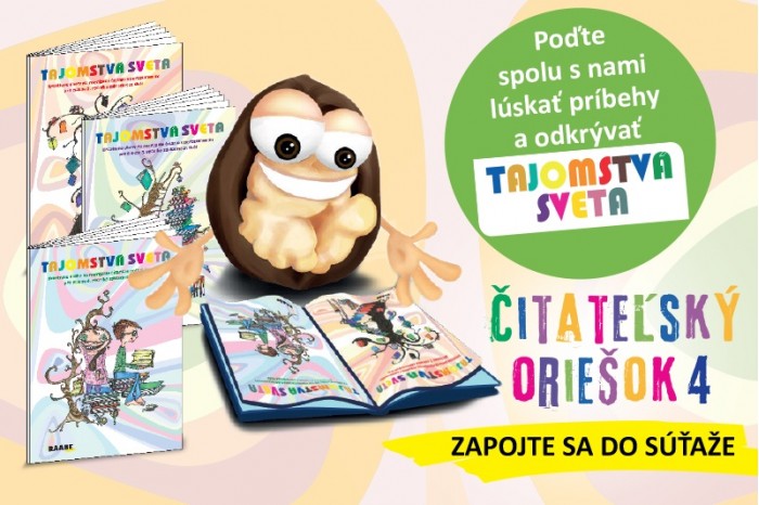 Štartuje štvrtý ročník celoslovenskej súťaže Čitateľský oriešok