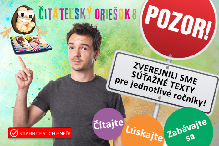  V Čitateľskom oriešku 8 bude rozvíjať čítanie s porozumením takmer 25 000 žiakov ZŠ