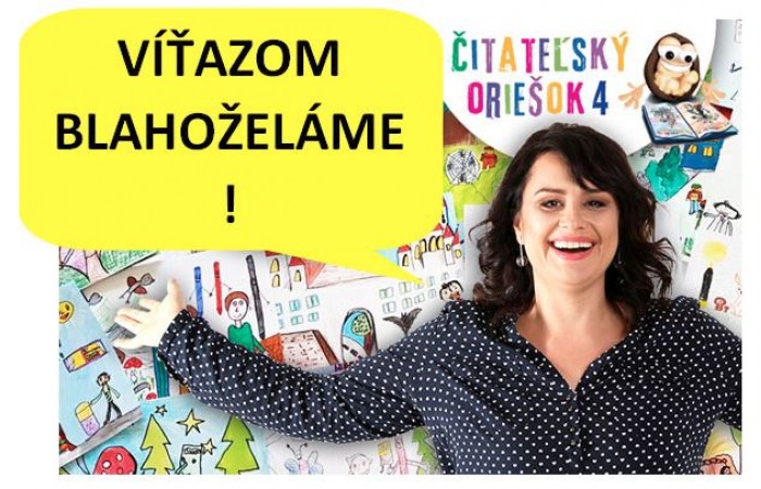 Čitateľský oriešok 4 –  Poznáme víťazov!