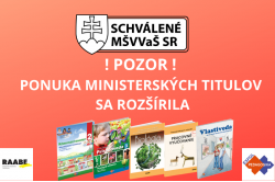 MINISTERSTVO PRIDALO NA ZOZNAMY ĎALŠIE TITULY