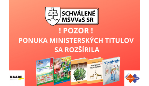 MINISTERSTVO PRIDALO NA ZOZNAMY ĎALŠIE TITULY