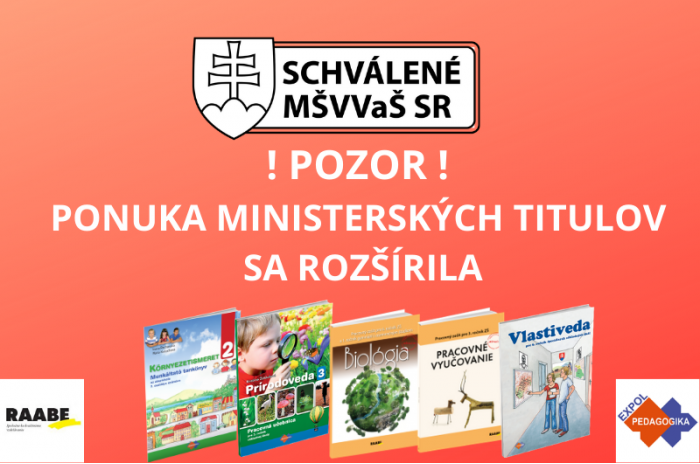 MINISTERSTVO PRIDALO NA ZOZNAMY ĎALŠIE TITULY