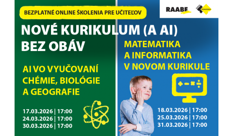 Nebojte sa nového kurikula, ani AI a poďte sa vzdelávať