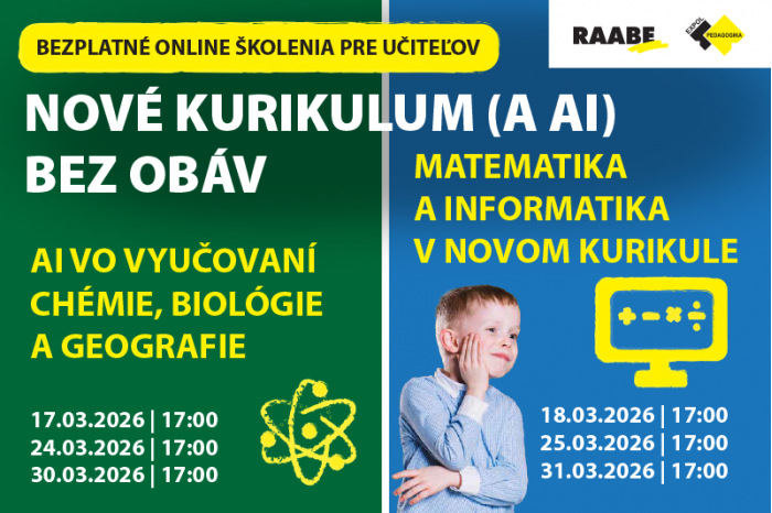 Nebojte sa nového kurikula, ani AI a poďte sa vzdelávať