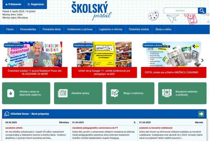 Školský portál v novom šate a bezpečnejší 