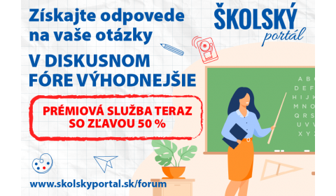 Prémiová služba pre pedagógov so zľavou 50 %
