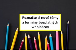 Tipy na nové bezplatné webináre