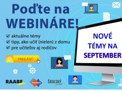 Nové bezplatné webináre už tento týždeň!