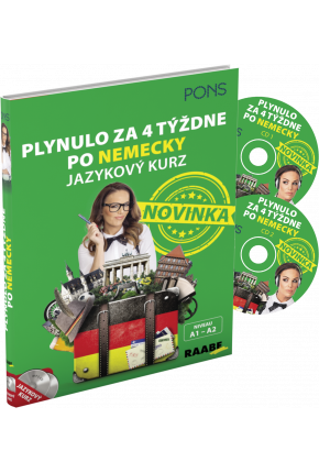 PLYNULO ZA 4 TÝŽDNE PO NEMECKY / JAZYKOVÝ KURZ + 2 CD