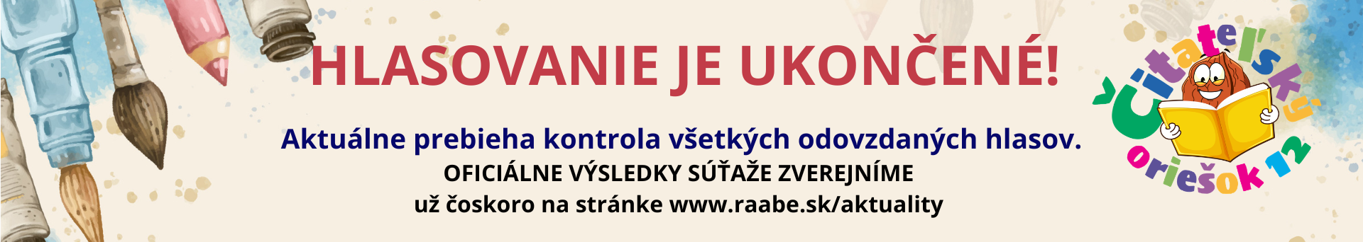 Čitateľský oriešok 12 HLASOVANIE