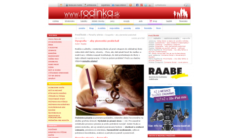 rodinka.sk – 4. 11. 2014: Dysgrafia – aby písmenká poslúchali 