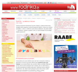 rodinka.sk – 11. 11. 2014: Dyslexia – problémy s čítaním