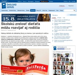 TASR – 7. 9. 2014: Školskú zrelosť dieťaťa môžu rozvíjať aj rodičia 
