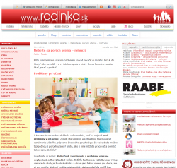 rodinka.sk – 4. 11. 2014: Nebojte sa porúch učenia – nehryzú
