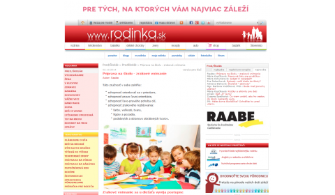 rodinka.sk – 2. 10. 2014: Príprava na školu – zrakové vnímanie 