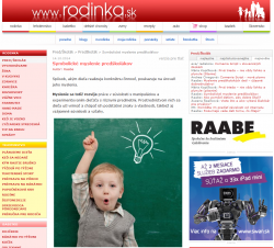 rodinka.sk – 14. 10. 2014: Symbolické myslenie predškolákov 