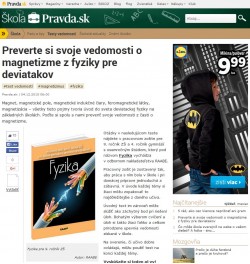 pravda.sk – 4. 12. 2015: Preverte si svoje vedomosti o magnetizme z fyziky pre deviatakov