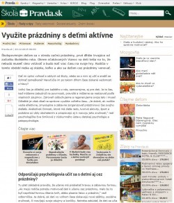 pravda.sk – 22. 12. 2015: Využite prázdniny s deťmi aktívne
